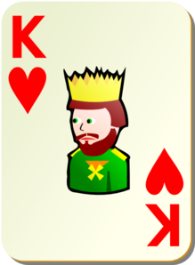Simple King Of Hearts Clip Art